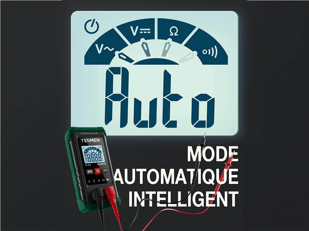 Multimètre Tesmen TM510 - Mode de mesure automatique