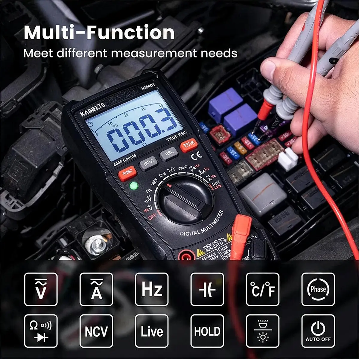 Multimètre Kaiweets KM401 – Multifonction