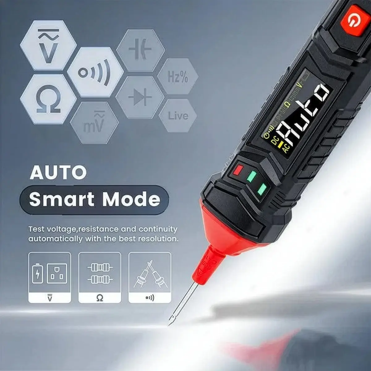 Multimètre Kaiweets ST120 – Mode Smart (automatique)