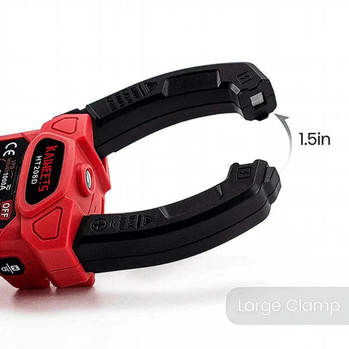 Pince ampèremétrique Kaiweets HT208D - Grande ouverture de la pince