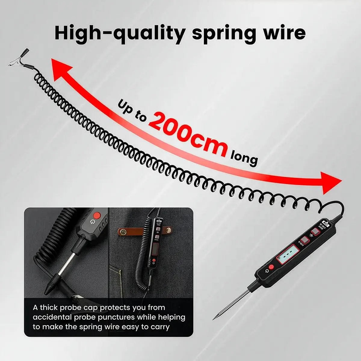 Testeur de circuit Kaiweets VT501 – Cordon boudiné 200 cm