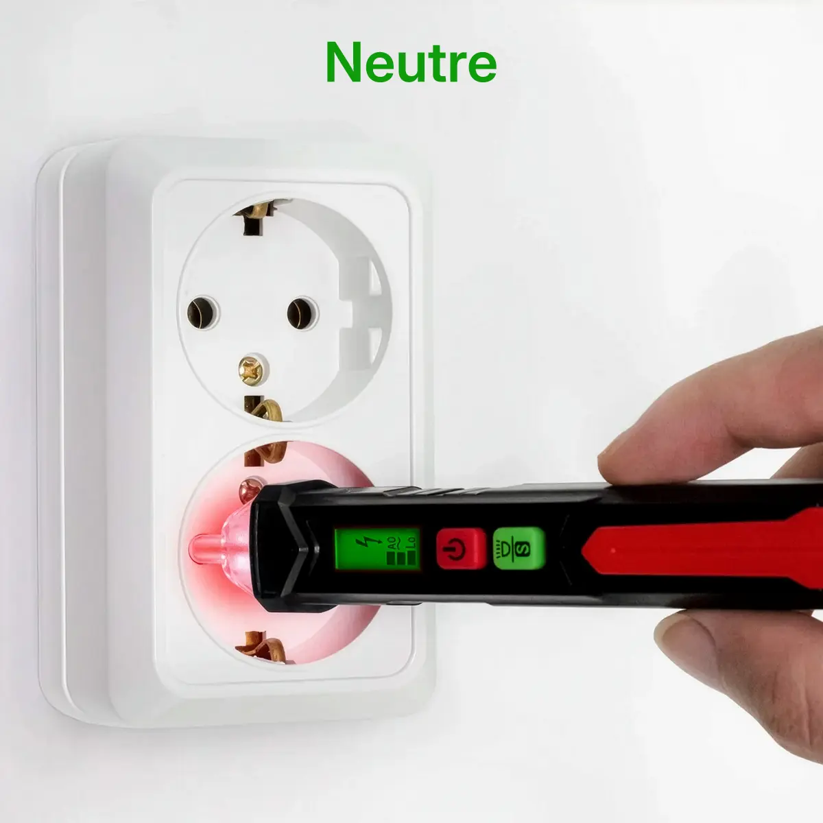 Testeur de tension Kaiweets HT100 – Recherche de neutre