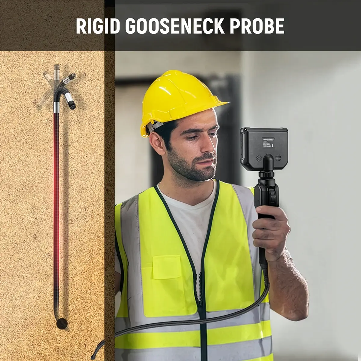 Kaiweets KBA01 endoscope industriel – Sonde à bec de cygne