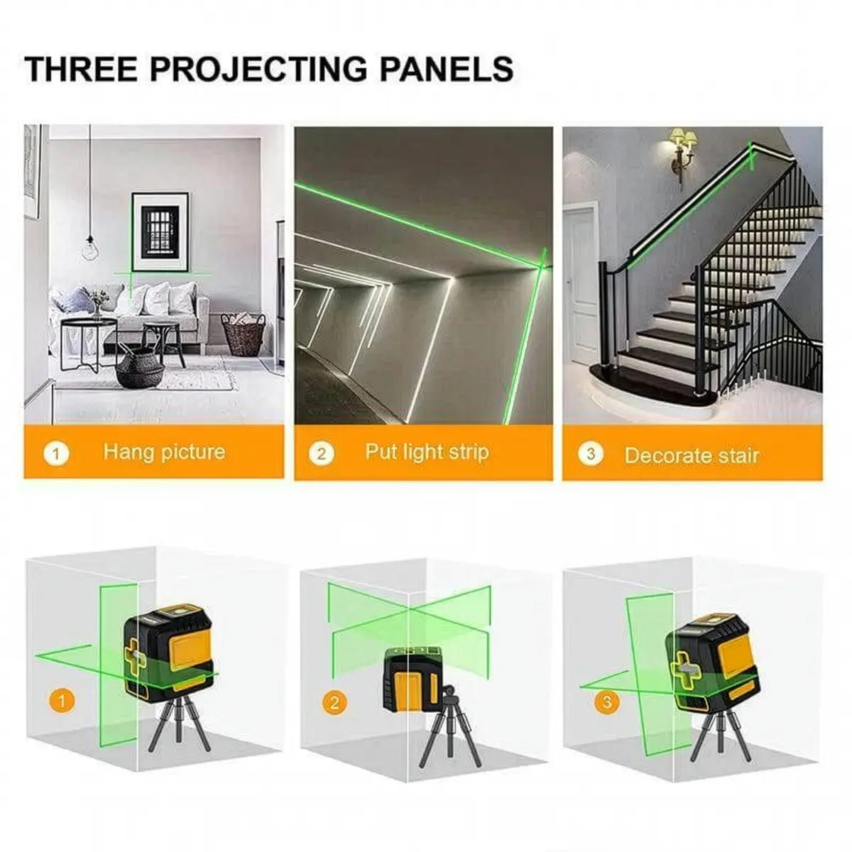 Niveau laser Kaiweets T03 - Trois utilisations possibles