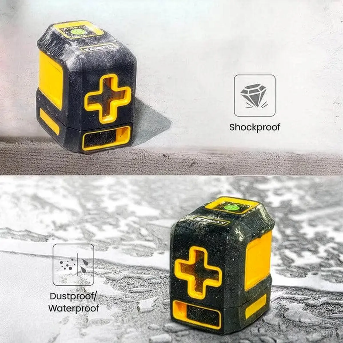 Niveau laser Kaiweets T03 - Protégé contre les chocs et les salissures